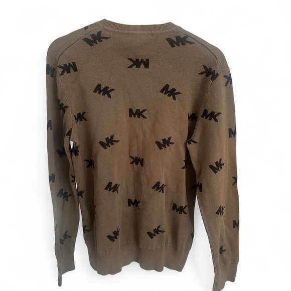 Michael Kors Men's Olive Crewneck Sweater Medium - Picture 2 of 5